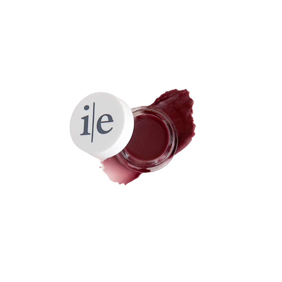 Lip tint with a white cap featuring the brand 'i/e' on a white background