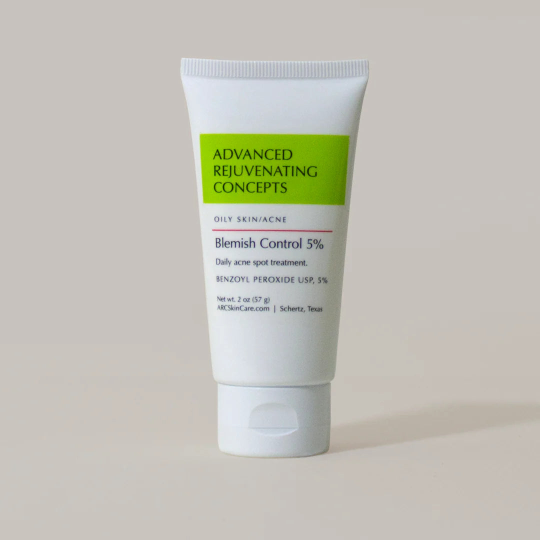 Blemish Control 5% Treatment tube with green label for daily acne spot treatment.